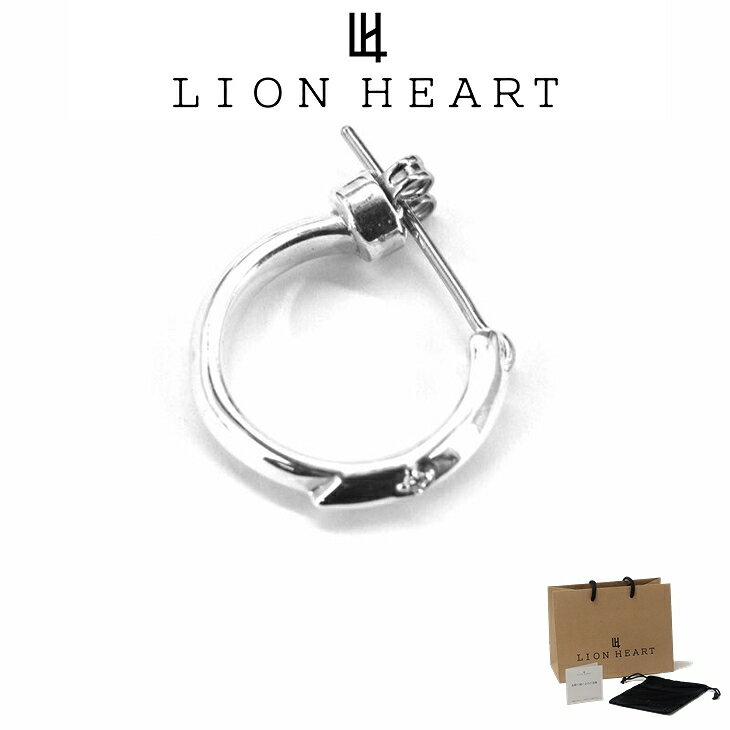 ライオンハート ピアス メンズ クロッシング ピアス EL フェザー フープ SV925 サージカルステンレス LH-1EA132 LION HEART メンズピアス 片耳用 1点売り クリスマス 誕生日 プレゼント ギフト 彼氏 【ネコポス】 ブランド 人気 ランキング