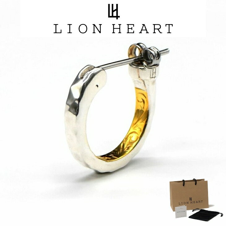 ライオンハート ピアス メンズ クロッシング ピアス シークレット ヘリテイジ SV925 サージカルステンレス LH-1EA137 LION HEART メンズピアス 片耳用 1点売り クリスマス 誕生日 プレゼント ギフト 彼氏 【ネコポス】 ブランド 人気 ランキング