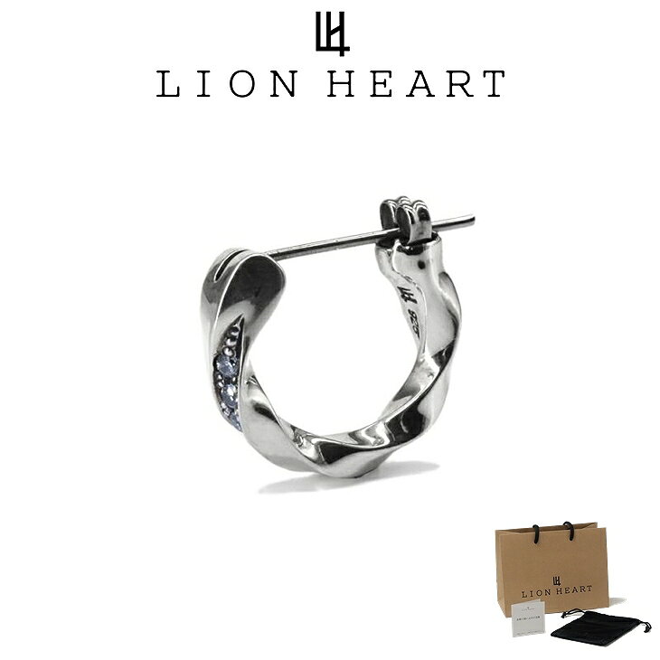 樂天商城 - ライオンハート ピアス メンズ クロッシング ピアス ツイストCZ SV925 サージカルステンレス LH-1EA153 LION HEART メンズピアス 片耳用 1点売り クリスマス 誕生日 プレゼント ギフト 彼氏 【ネコポス】 ブランド 人気 ランキング