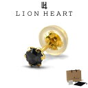 ライオンハート ピアス メンズ ブラックダイヤモンド 0.1ct Sサイズ K18 18金 プチモダン LH-1EA181 LION HEART メンズピアス 片耳用 1点売り クリスマス 誕生日 プレゼント ギフト 彼氏 【ネコポス】 ブランド 人気 ランキング