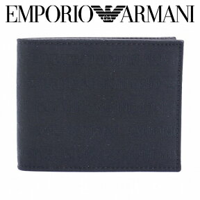 エンポリオアルマーニ メンズ EMPORIO ARMANI 財布 二つ折り財布 ロゴ YEM122-YCF04-88001 ブランド 人気