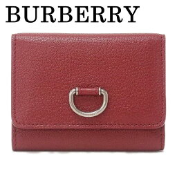 バーバリー 二つ折り財布（レディース） バーバリー 財布 BURBERRY 三つ折り財布 レザー Dリング BB-80053561 ブランド 人気