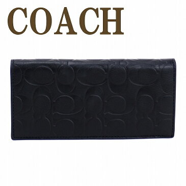 コーチ 長財布 メンズ コーチ COACH 財布 二つ折り レザー シグネチャー 黒 ブラック 75026BLK ブランド 人気