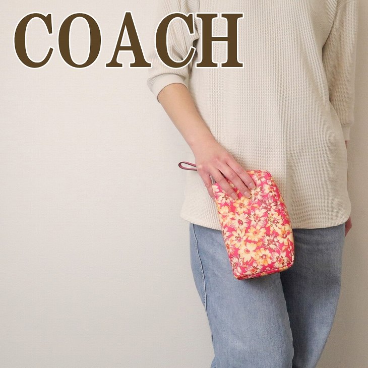 コーチ 結婚式向きバッグ レディース コーチ COACH ポーチ レディース クラッチバッグ 化粧ポーチ 花 フローラル 2639IMPMC ブランド 人気