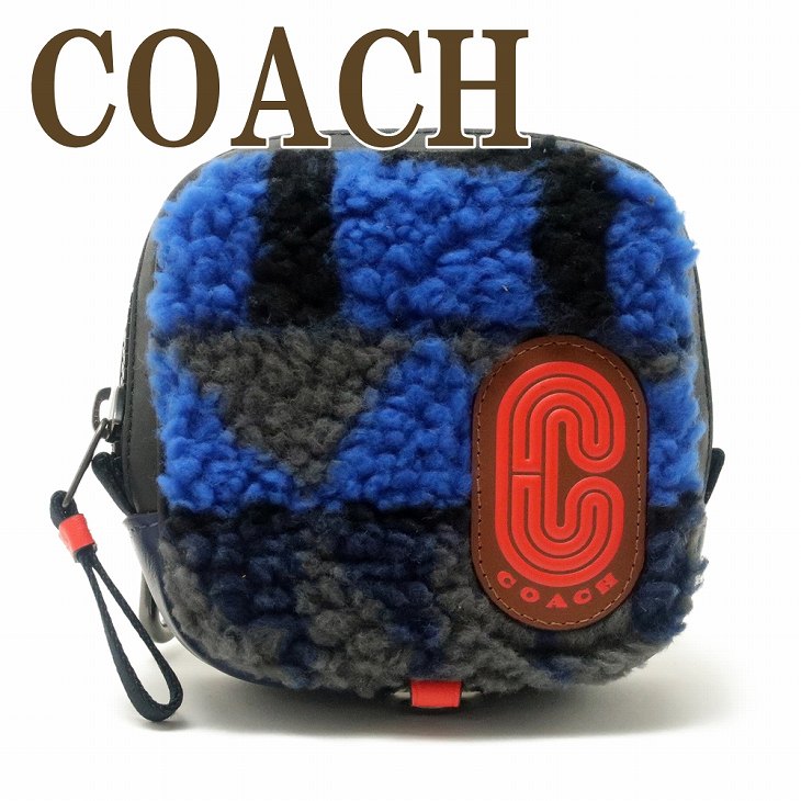 コーチ COACH ポーチ メンズ 小物入れ カラビナ ベルトループ Cロゴ ラウンドファスナー ファブリック 5799QBBLM 【ネコポス】 ブランド 人気