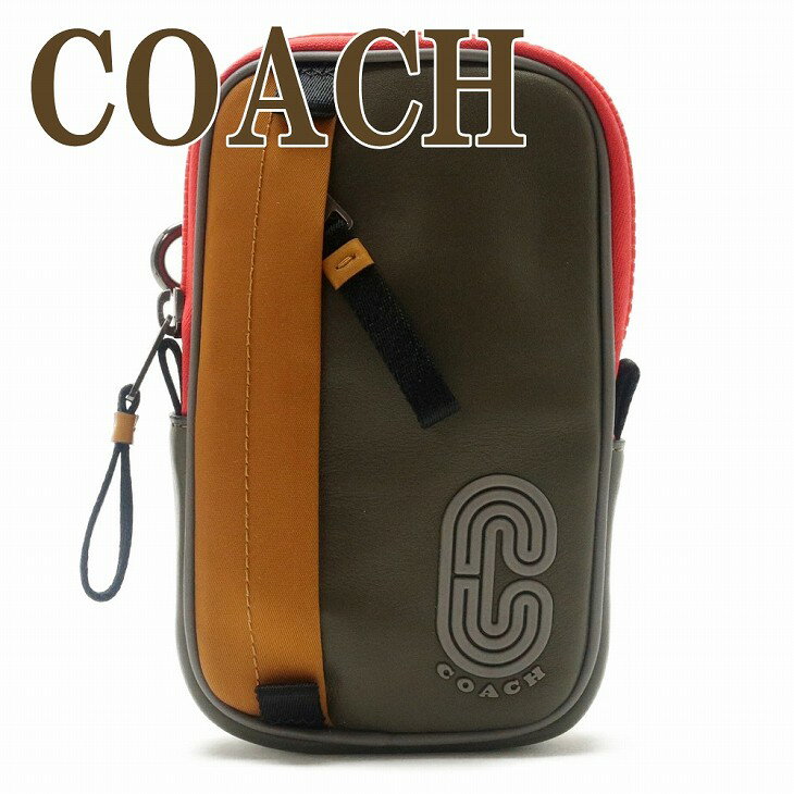 コーチ COACH ポーチ メンズ 小物入れ カラビナ ベルトループ Cロゴ ラウンドファスナー 5803QBRLZ 【ネコポス】 ブランド 人気