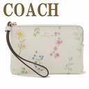 コーチ COACH ポーチ ハンドポーチ リストレット クラッチ 財布 ハンドバッグ レディース 花 ピンク 7249IMCAH 【ネコポス】 ブランド 人気