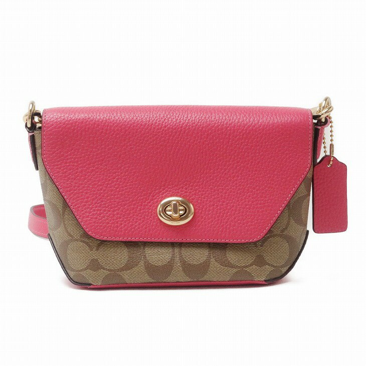コーチ COACH バッグ レディース ショルダーバッグ 斜めがけ ターンロック ピンク ...
