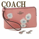 コーチ COACH ポーチ 財布 ハンドポーチ リストレット 限定ギフトセット ピンク 花 C3218SVSEQ ブランド 人気