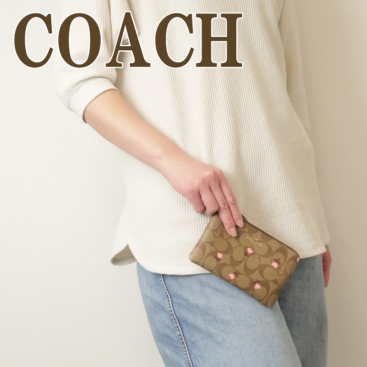 クラッチバッグ コーチ COACH ポーチ クラッチバッグ ハンドポーチ 財布 レディース リストレット 花 ハート フローラル ピンク C3301IMQA4 【ネコポス】 ブランド 人気