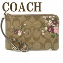 コーチ COACH ポーチ ハンドポーチ リストレット クラッチ 財布 ハンドバッグ 花 フローラル 6860IME7V  ブランド 人気