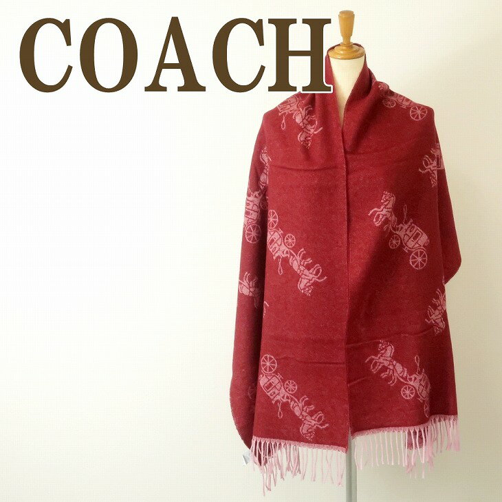 コーチ COACH マフラー レディース ストール カシミヤ混 大判 ホースキャリッジ 馬車 メンズ 男女兼用 76387C0X ブランド 人気