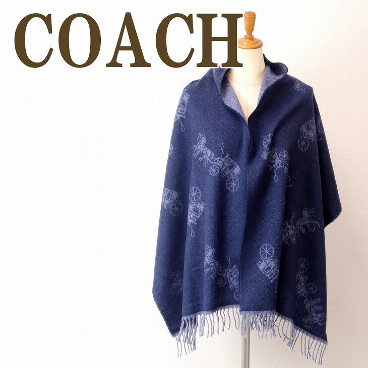 コーチ コーチ COACH マフラー レディース ストール カシミヤ混 大判 ホースキャリッジ 馬車 メンズ 男女兼用 76387DEN ブランド 人気