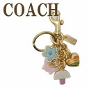 コーチ キーホルダー（レディース） コーチ COACH キーホルダー レディース キーリング バッグチャーム マルチカラー ハート 花 蝶々 C7804IML38 【ネコポス】 ブランド 人気