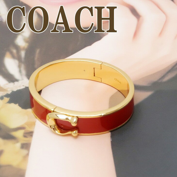 コーチ ブレスレット（レディース） コーチ COACH ブレスレット レディース アクセサリー バングル ロゴ 75780GDRED 【ネコポス】 ブランド 人気