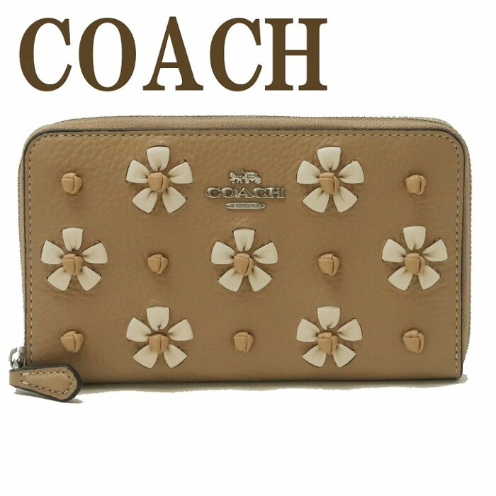 コーチ COACH 財布 レディース 長財布 二つ折り財布 ミドル財布 ラウンドファスナー 花柄 CA442SVUM ブランド 人気