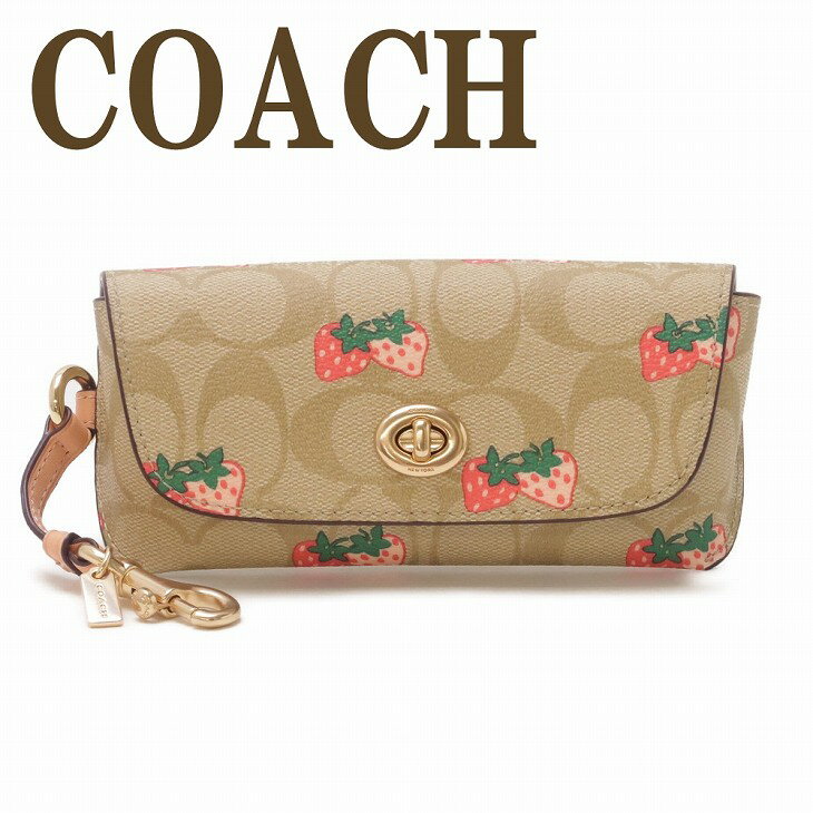 コーチ COACH サングラスケース レディース 眼鏡ケース アイウェアケース ピンク イチゴ 苺 いちご ストロベリー CB614IMOT4 ブランド 人気