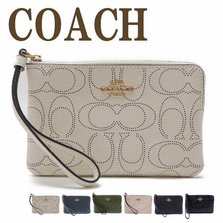 コーチ COACH 財布 レディース ポーチ ハンドポーチ リストレット クラッチ ハンドバッグ カードケース 小物入れ おしゃれ 小さめ 化粧 ブラック 黒 COACH-WRIST-L4 【ネコポス】 ブランド 人気