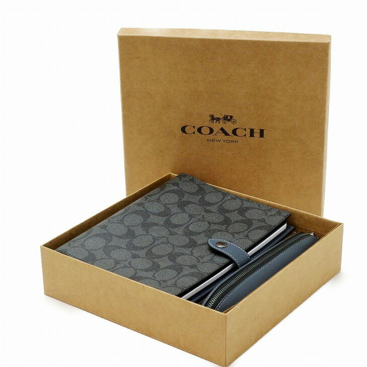 コーチ COACH メンズ ノートカバー ブックカバー ペンケース ペンシルポーチ 文房...