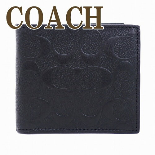 コーチ メンズ 財布 COACH 二つ折り 正規アウトレット 人気 人気 新作...