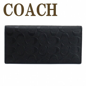 コーチ 財布 メンズ 長財布 COACH 二つ折り 本革レザー 75365BLK ブランド 人気