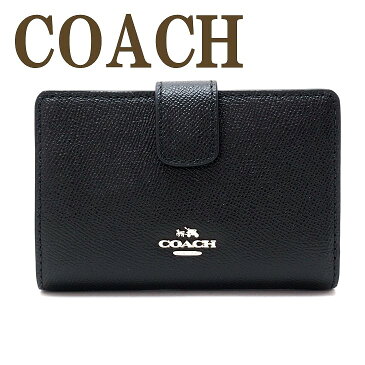 コーチ 財布 COACH 二つ折り財布 レディース レザー 54010IMBLK ブランド 人気 誕生日 プレゼント ギフト