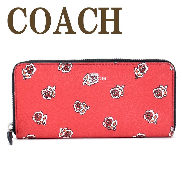 コーチ コーチ COACH 財布 長財布 アウトレット レディース お花 フローラル ラウンドファスナー 56717SVWM3