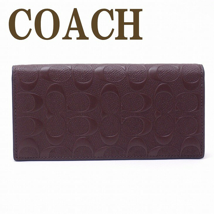 コーチ 財布 メンズ 長財布 COACH 本革レザー 75365MAH ブランド 人気 誕生日 プレゼント ギフト 彼氏 男性 父の日