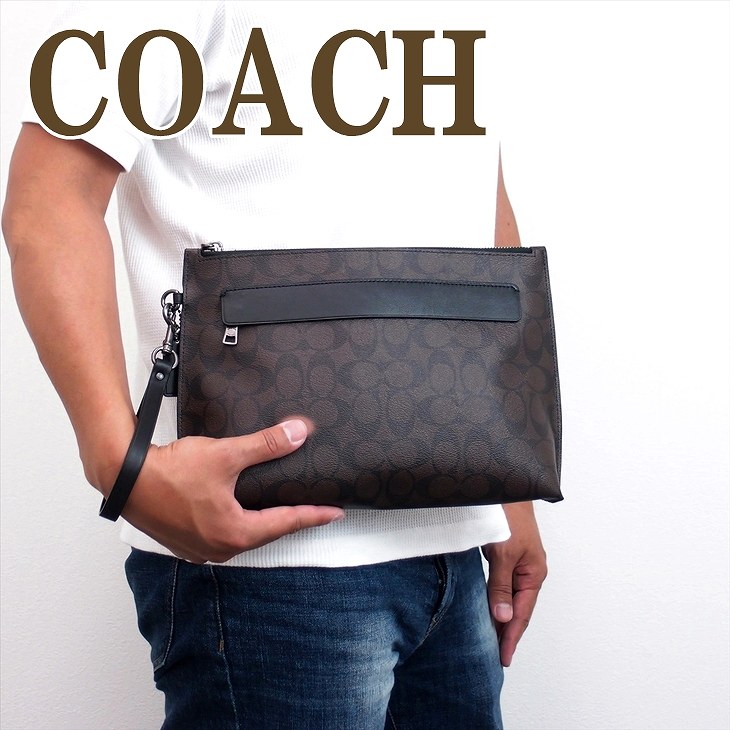 コーチ 結婚式向きバッグ メンズ コーチ COACH バッグ セカンドバッグ クラッチバッグ ポーチ セカンドポーチ 29508QBAE4 ブランド 人気