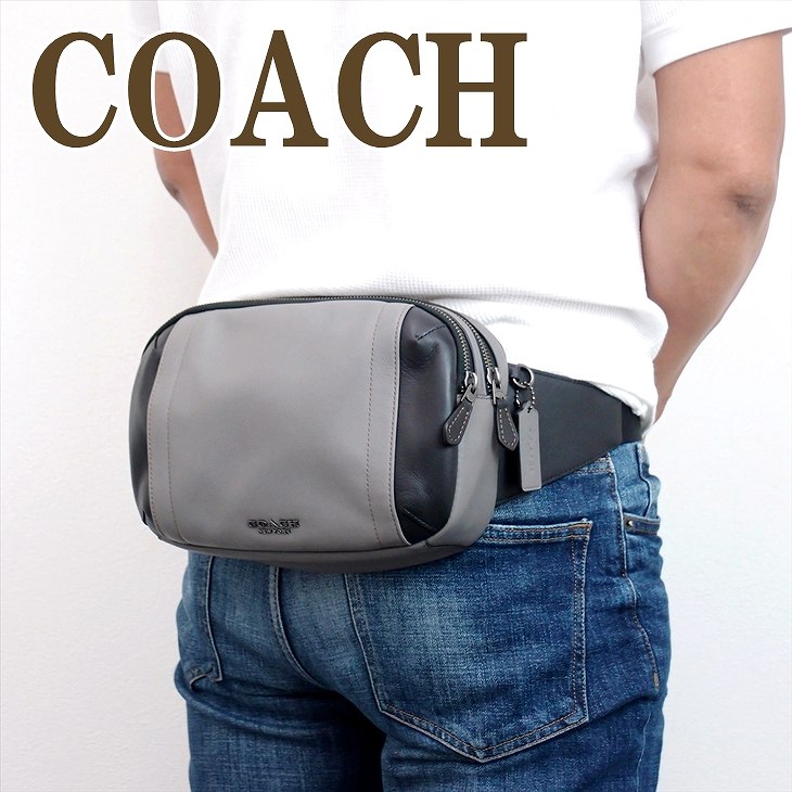 コーチ ボディバッグ メンズ コーチ COACH バッグ メンズ ショルダーバッグ 斜めがけ ウエストバッグ レザー 37594QBHGR ブランド 人気