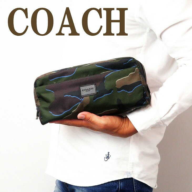 コーチ COACH バッグ メンズ セカンドバッグ トラベル セカンドポーチ カモフラージュ カモ 迷彩柄 30754QBGRU ブランド 人気