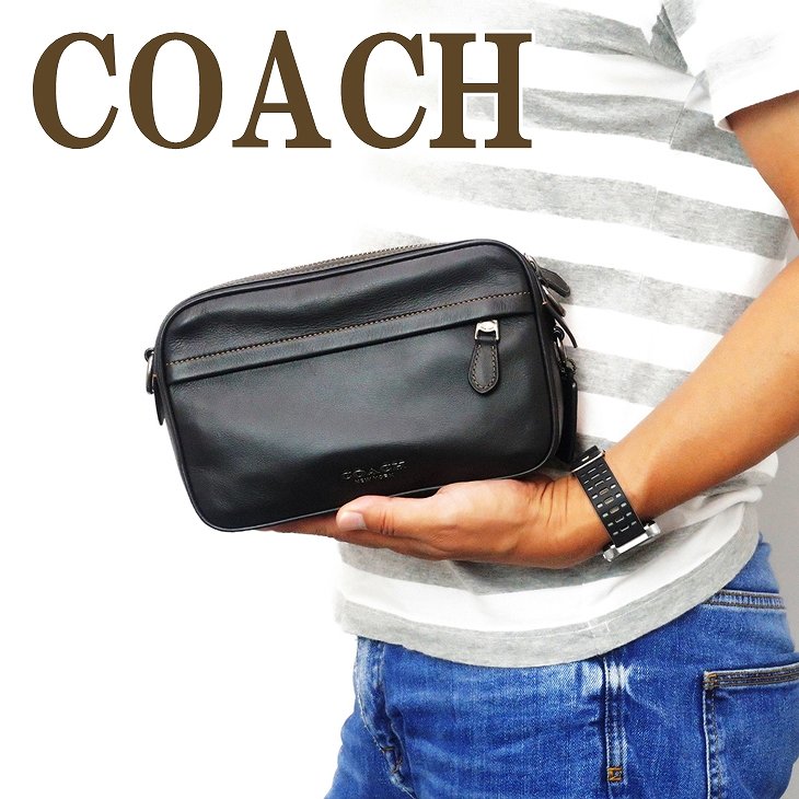 コーチ 結婚式向きバッグ メンズ コーチ COACH バッグ メンズ ショルダー セカンド クラッチバッグ ポーチ ブランド 39946QBBK ブランド 人気