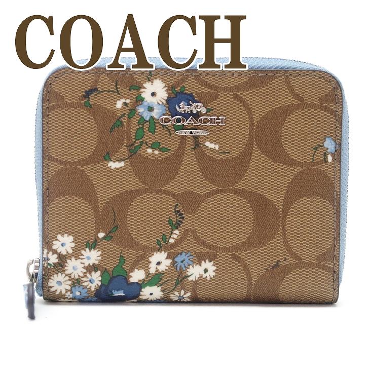 コーチ 財布 COACH 二つ折り 財布 レディース 花柄 シグネチャー 72427SVLMB ブランド 人気