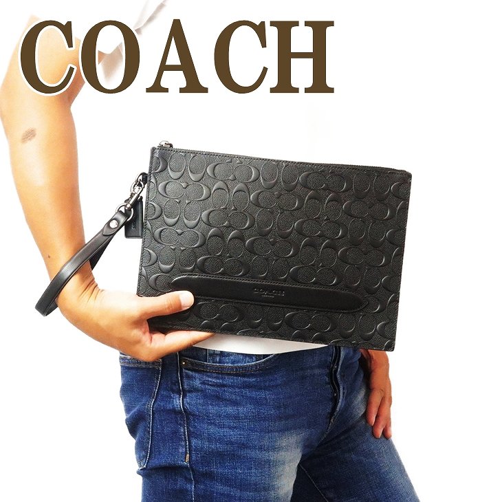 楽天贅沢屋コーチ COACH バッグ セカンドバッグ クラッチバッグ ポーチ セカンドポーチ シグネチャー 75914QBBK ブランド 人気