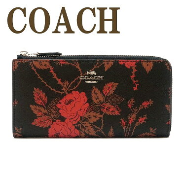 コーチ COACH 財布 レディース 長財布 花柄 ラウンドファスナー L字ファスナー 76774SVP56 ブランド 人気