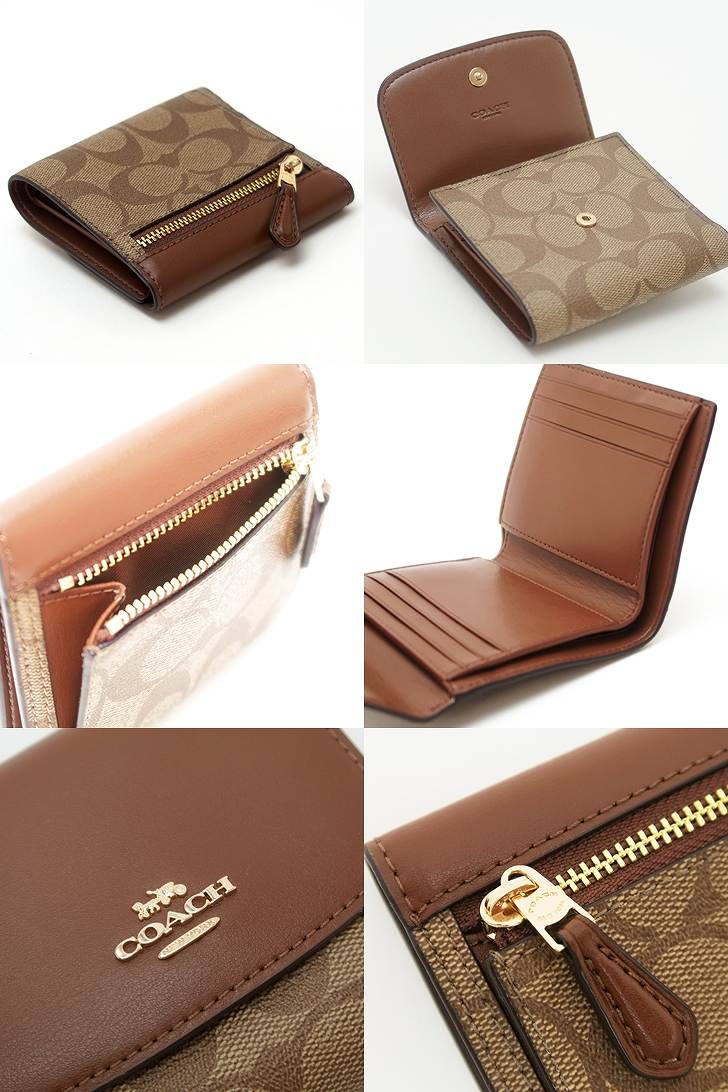 コーチ 財布 COACH 三つ折り 財布 レディース レザー 87589IME74 ブランド 人気 3