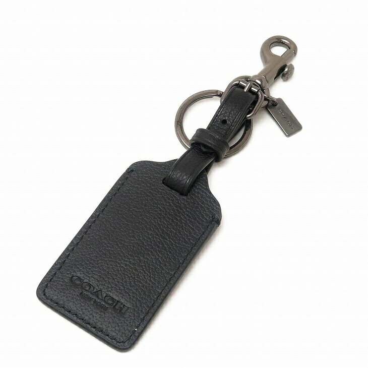コーチ COACH キーリング メンズ キーホルダー ラゲッジタグ ブラック 黒 レザー 34586QBBK 【ネコポス】 ブランド 人気 3