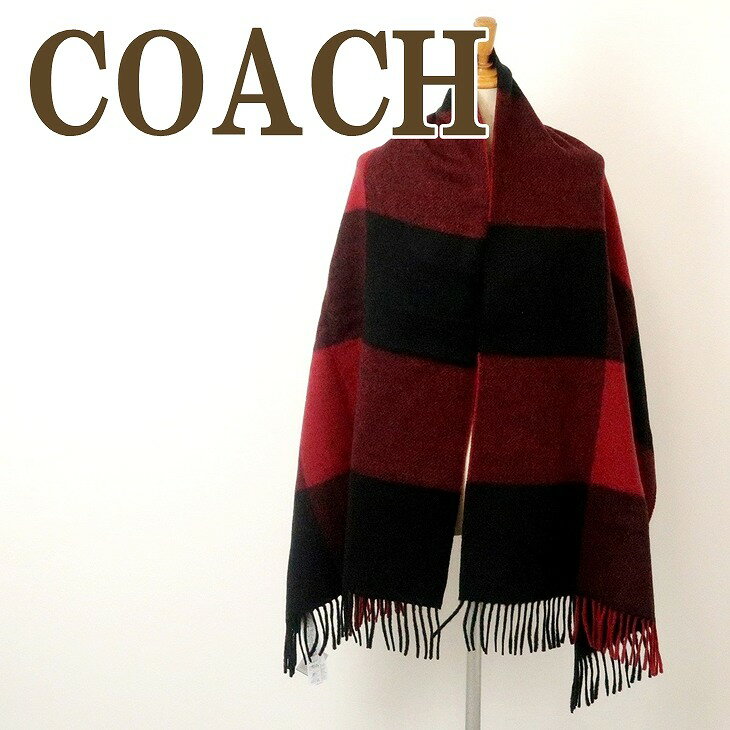 コーチ COACH メンズ マフラー ストール ウール 男女兼用 レディース 大判 76058RED ブランド 人気