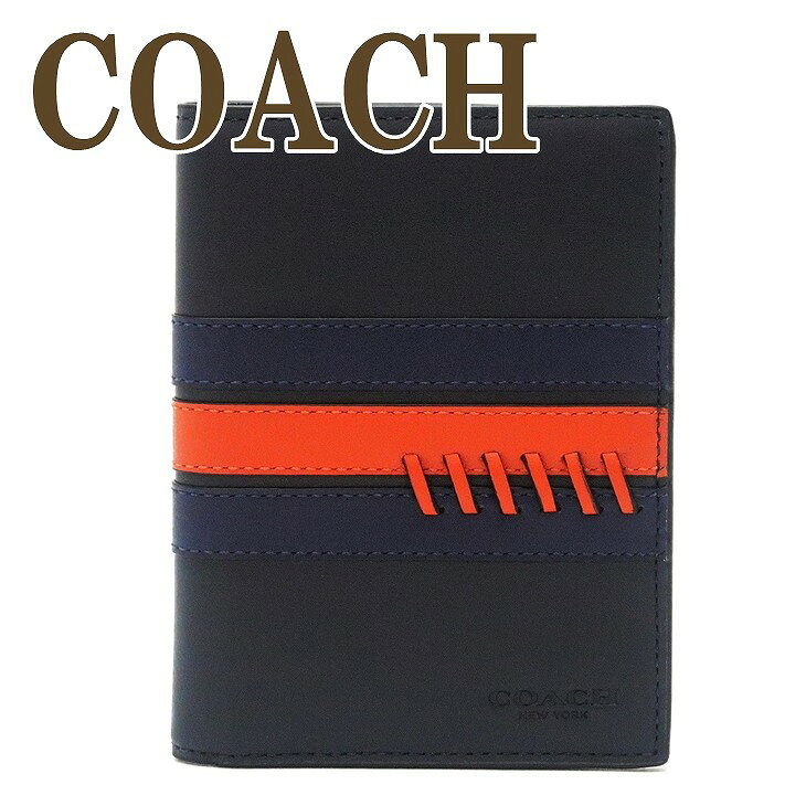 コーチ COACH メンズ パスポートケース 本革 レザー ステッチ ベースボール 78998QBP59 【ネコポス】 ブランド 人気のサムネイル