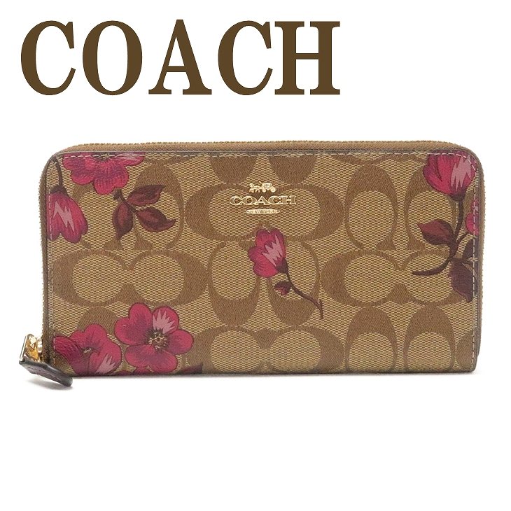 コーチ 長財布 レディース コーチ COACH 財布 レディース 長財布 花柄 ラウンドファスナー シグネチャー 87716IMPI5 ブランド 人気