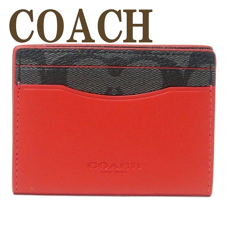 コーチ 定期入れ コーチ COACH カードケース メンズ IDケース パスケース 定期入れ マグネット シグネチャー レザー 87843QBPKG 【ネコポス】 ブランド 人気