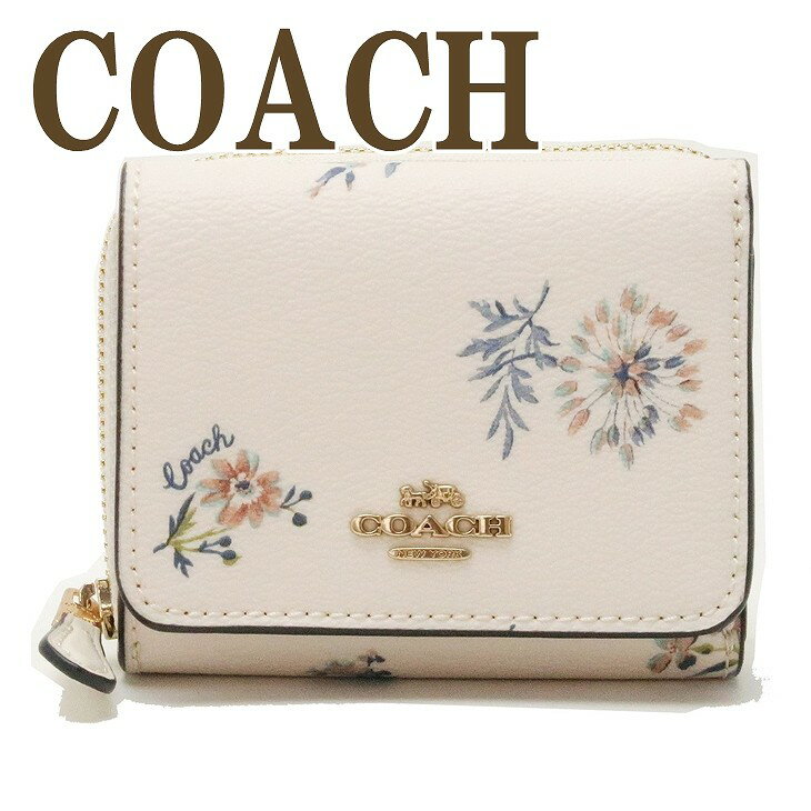 コーチ かわいい財布 レディース コーチ COACH 財布 レディース 三つ折り財布 レディース レザー フローラル 花柄 2924IMR2J ブランド 人気