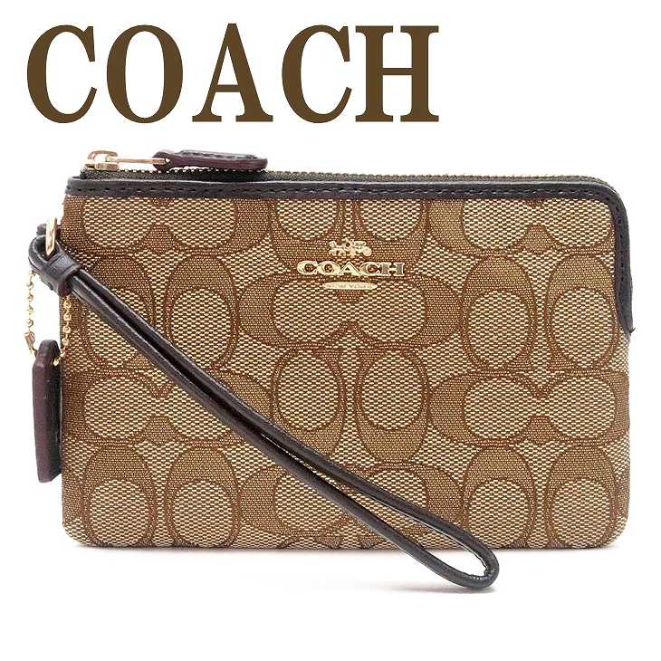 ハンドバッグ コーチ COACH ポーチ ハンドポーチ リストレット クラッチ 財布 ハンドバッグ レディース シグネチャー 54627IMC7C 【ネコポス】 ブランド 人気