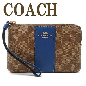 コーチ COACH ポーチ レディース ハンドポーチ リストレット クラッチ 財布 ハンドバッグ シグネチャー 58035IMQBA 【ネコポス】 ブランド 人気