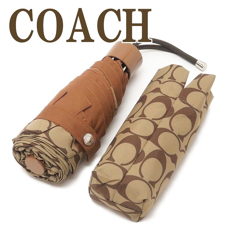 コーチ 傘（レディース） コーチ COACH 傘 折りたたみ傘 かさ カサ レディース シグネチャー 63365SVBDX ブランド 人気