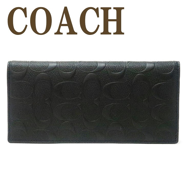 コーチ 長財布 メンズ コーチ COACH 財布 メンズ 長財布 二つ折り 本革 レザー 長財布 91636QBBK ブランド 人気 誕生日 プレゼント ギフト 彼氏 男性 父の日