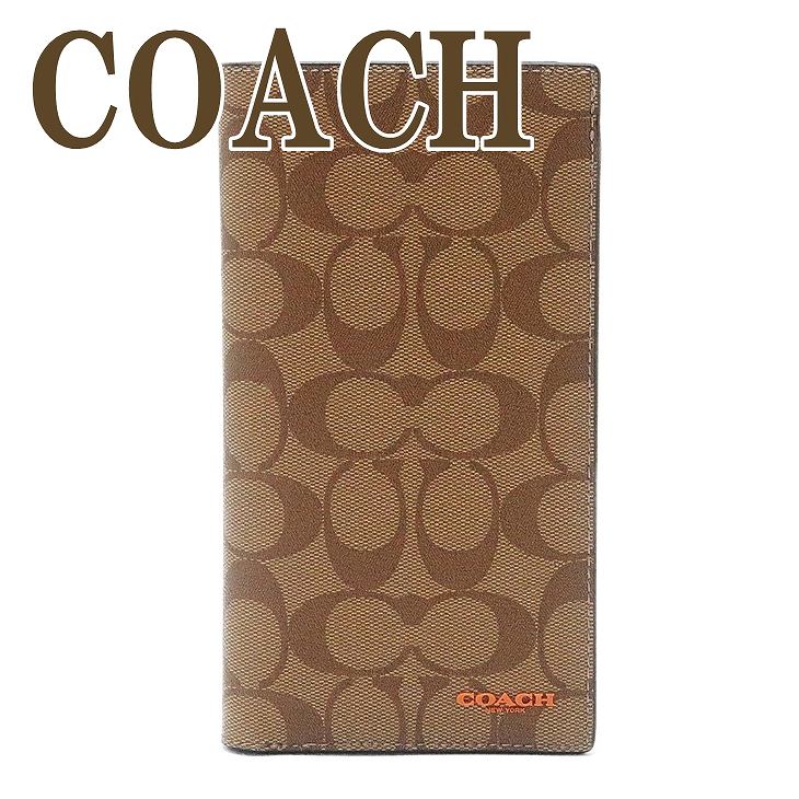 コーチ COACH メンズ パスポートケース 長財布 折り財布 シグネチャー レザー 91645QBQ9J ブランド 人気