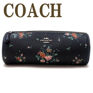 コーチ COACH ポーチ レディース コスメポーチ 化粧ポーチ メイクブラシ ケース 花柄 ブラック 黒 ピンク 91787SVF23 ブランド 人気