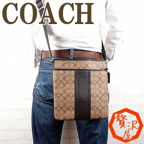 コーチ バッグ メンズ COACH ショルダーバッグ アウトレット 斜め掛け シグネチャー 71131SKHBR ブランド 人気