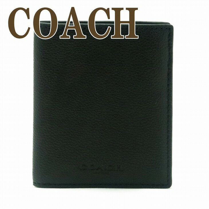 コーチ コーチ 財布 メンズ 二つ折り財布 カードケース COACH 6729QBBK 【ネコポス】 ブランド 人気